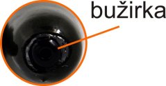 Pogumovaná sumcová záťaž s priechodnou bužírkou - 2ks