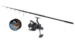 Tele 3,9m/3lbs + 2 brzdový navijak After Dark 80