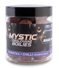 Magic Wolf - Švestka / chilli MYSTIC Boilies OBALOVANÉ 130g
