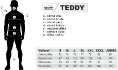 Mikina s kapucňou TEDDY Geoff Anderson - Modrá