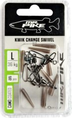 Sada obratlíkov s karabinkami + rovnátka Mr PIKE 36kg/16ks