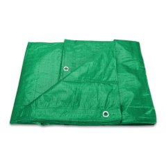 Plachta krycia s okami 10x15 m, 100g/m2 PE zelená