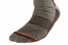 Vysoké merino ponožky Geoff Anderson Woolly sock hnedé