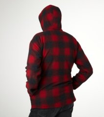 Zateplená bunda Ezmar2+ s kapucňou - dlhý rukáv červená