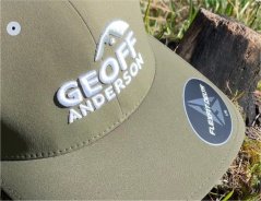 Šiltovka Geoff Anderson Flexfit Delta zelená 3D logo