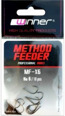 Háčik - Professional Method Feeder MF X6 / 10ks balenie