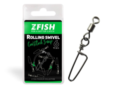 ZFISH Obratlík s Karabinou Rolling Swivel & Coastlock snap