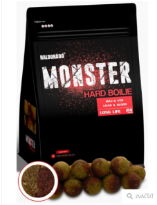 Haldorádó Monster Hard Boilie 24+ - Pečeň a Krv